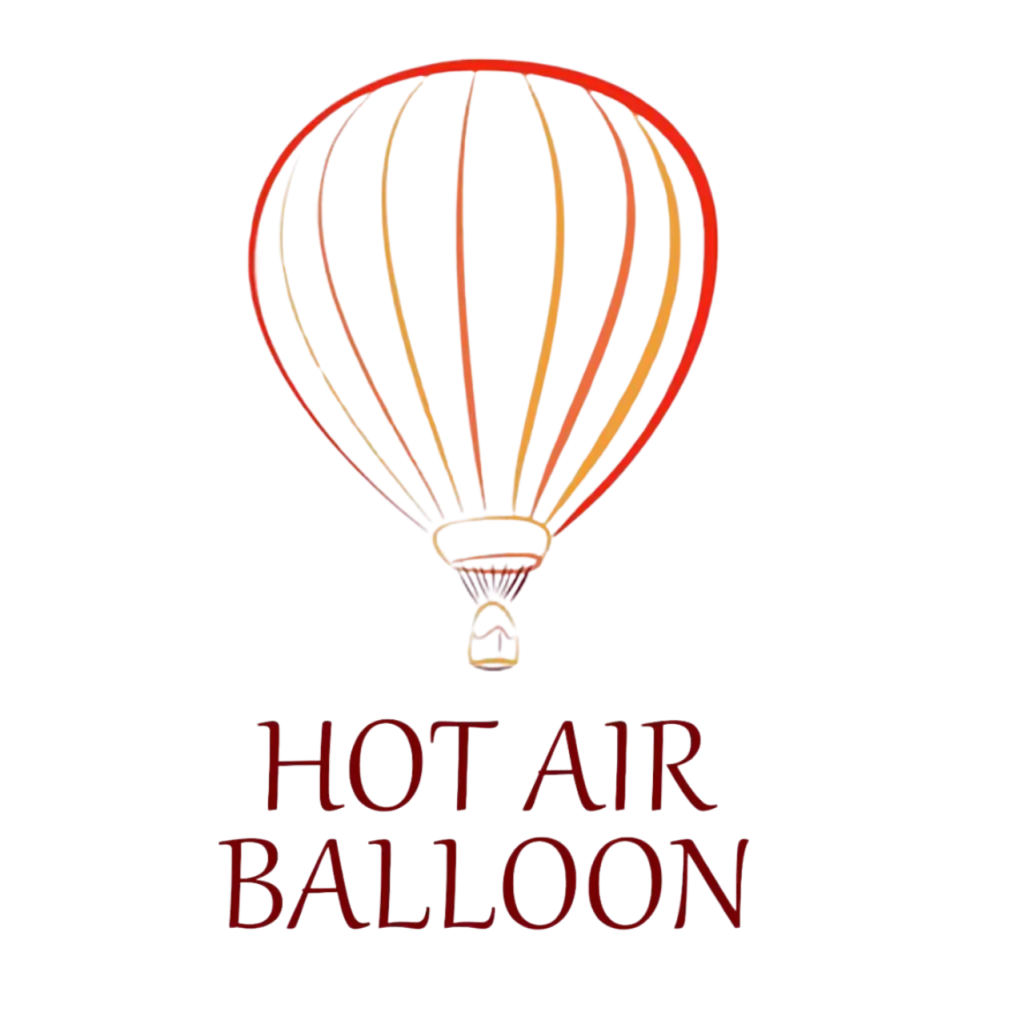 Hot air balloon at sunrise